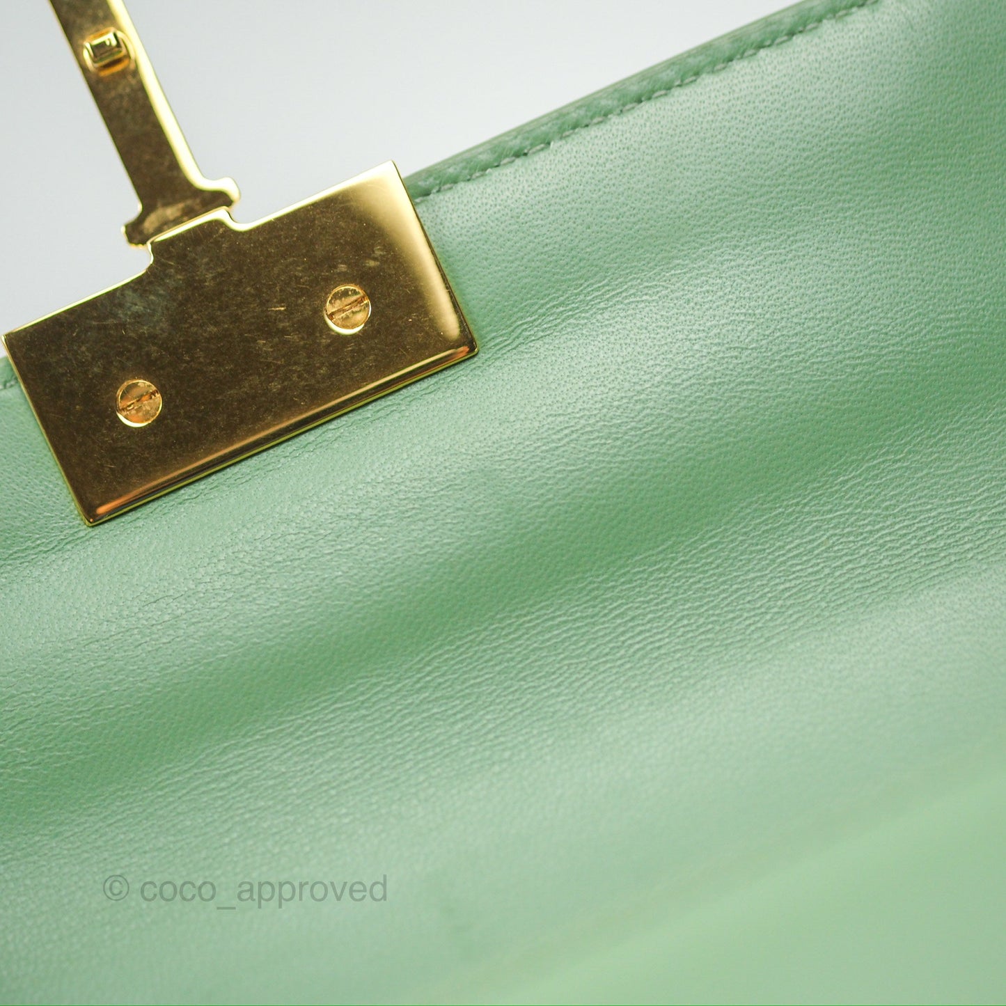 Dior Micro 30 Montaigne Flap Bag Mint Green Smooth Calfskin
