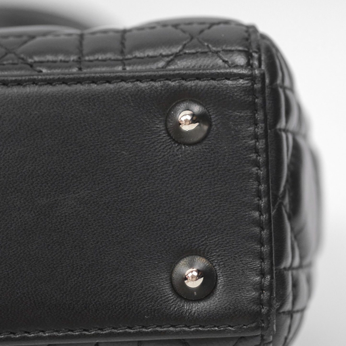Christian Dior My ABCDior Lady Dior Black Lambskin Silver Hardware
