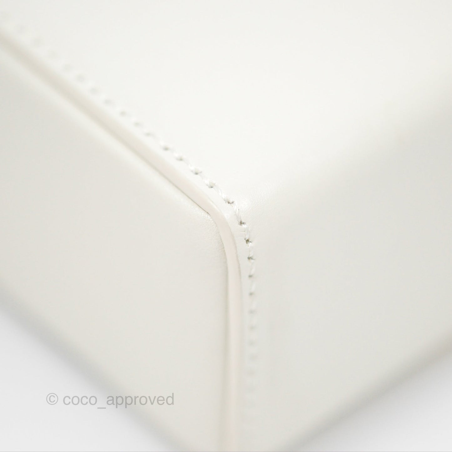 Christian Dior 30 Montaigne Box Bag White Calfskin