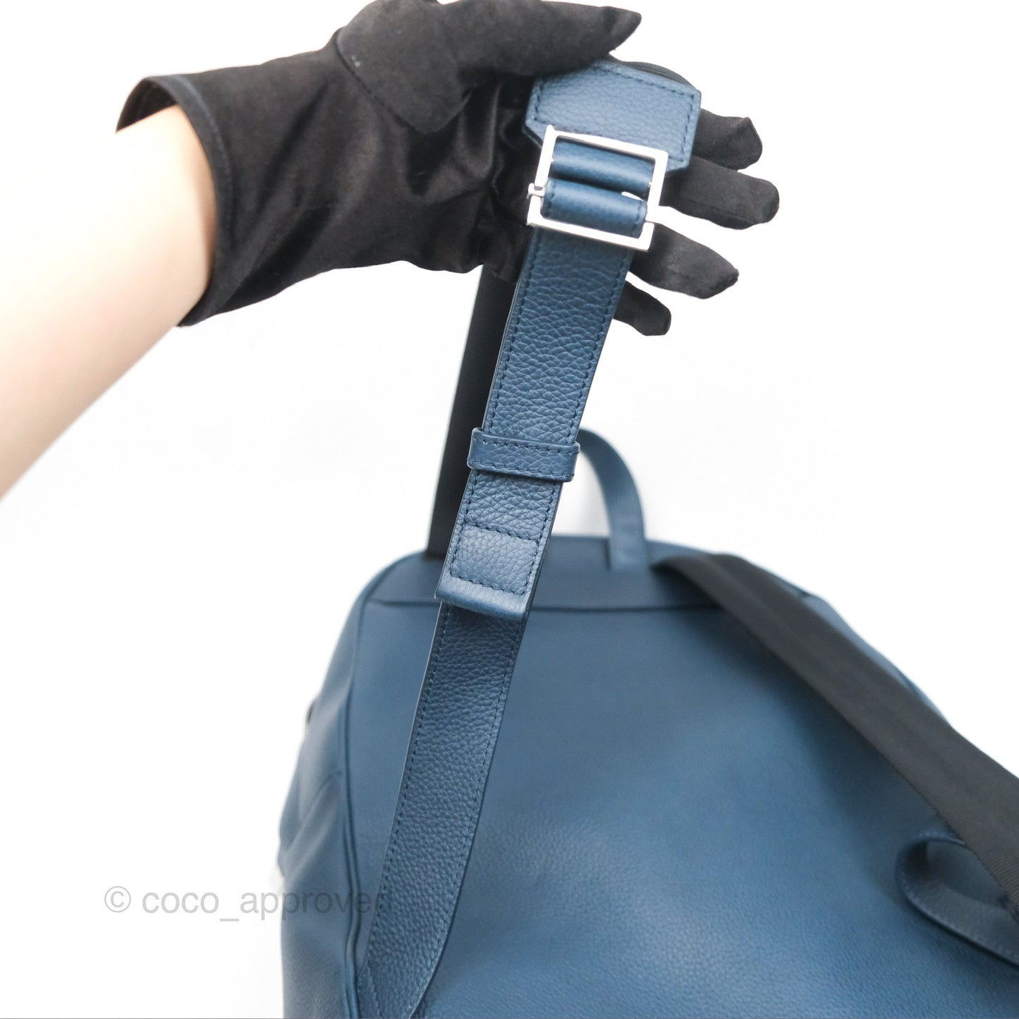 Christian Dior Backpack Calfskin Navy