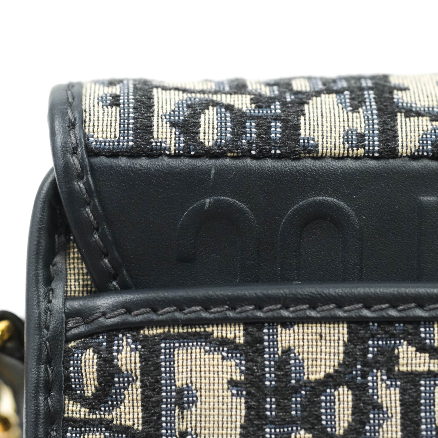 Dior Medium Bobby Bag Blue Oblique Jacquard Canvas