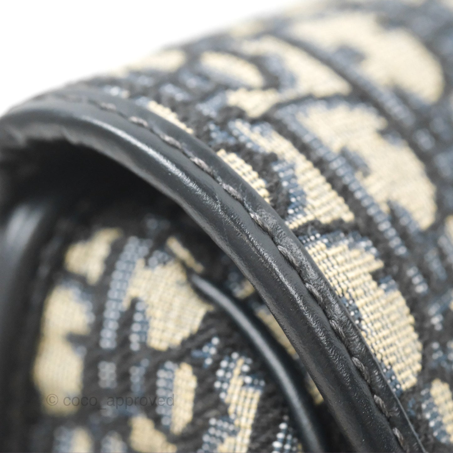 Christian Dior Bobby East-West Bag Blue Oblique Jacquard Canvas