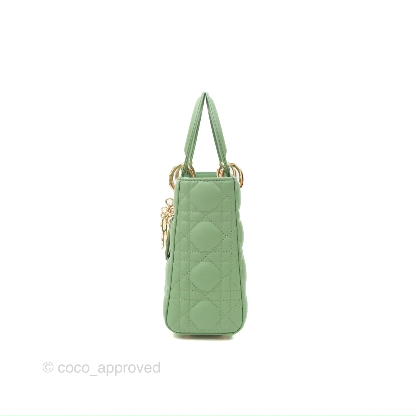 Christian Dior My ABCDior Lady Dior Avocado Green Lambskin Gold Hardware