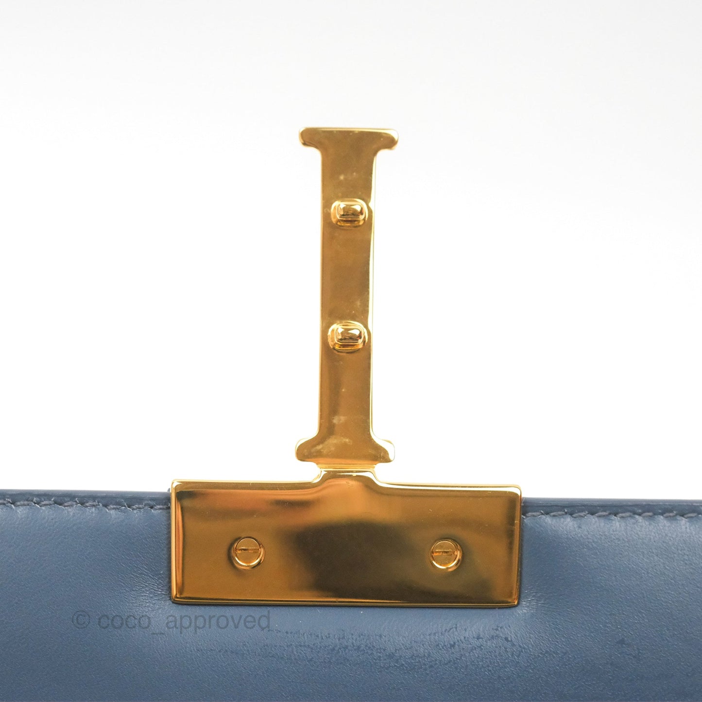 Christian Dior 30 Montaigne Box Bag Blue Calfskin