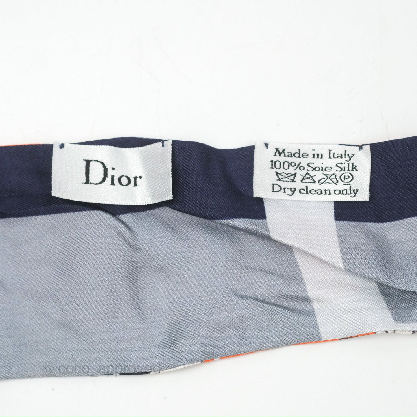 Dior ABCDior Silk Mitzah Scarf Letter S