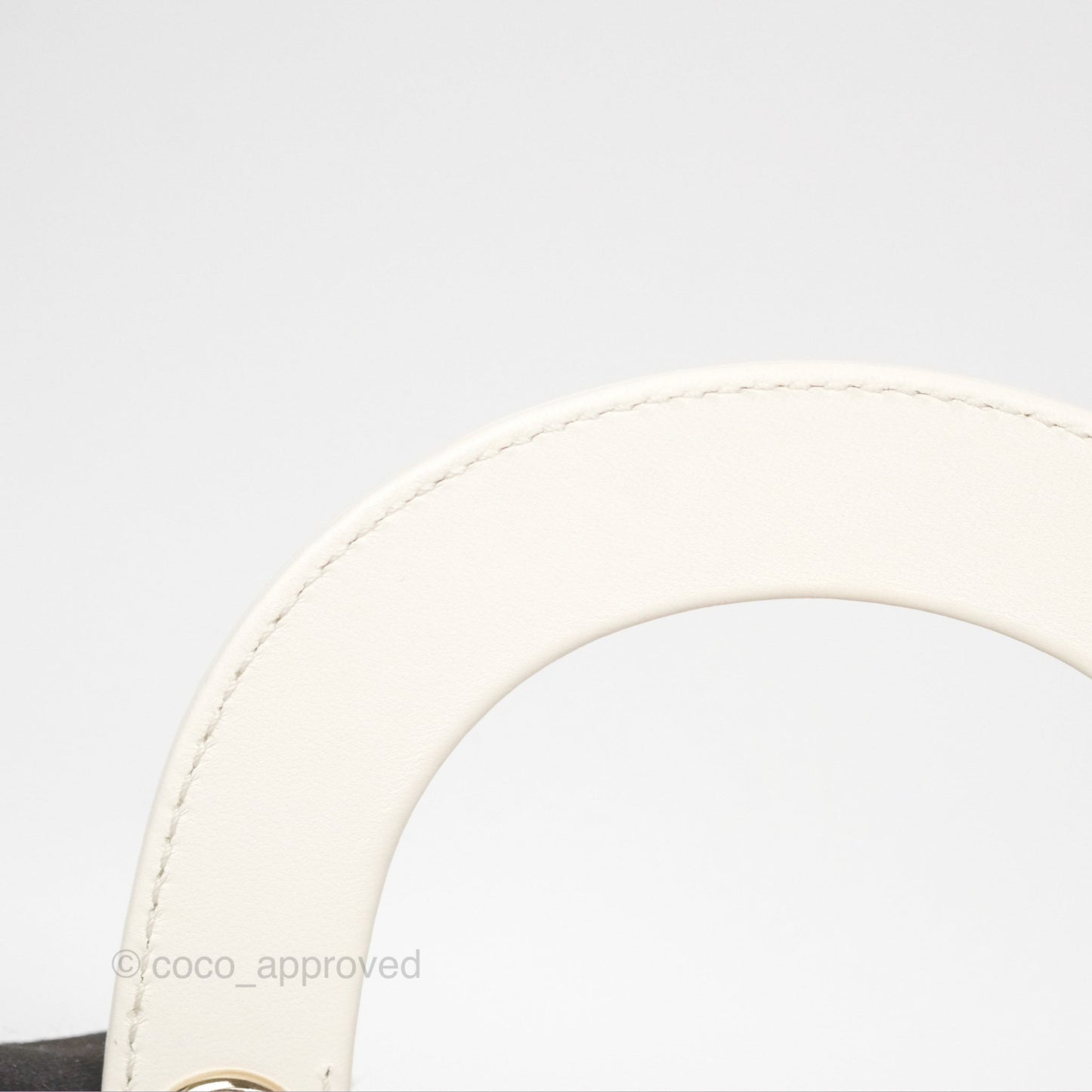 Christian Dior Cannage Mini Lady Dior White Gold Hardware