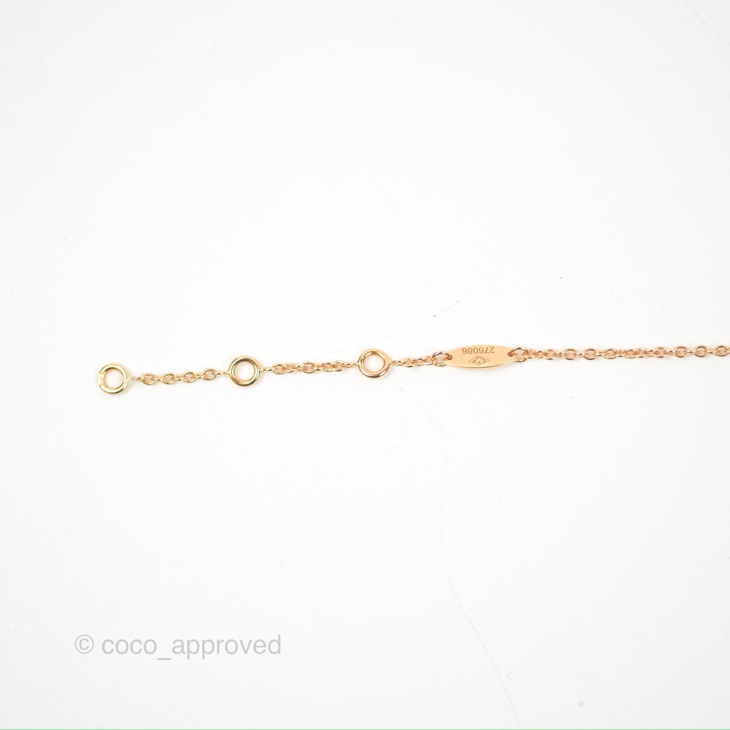 Dior Mini Rose Des Vents Bracelet 3 Diamonds Black Rose Gold