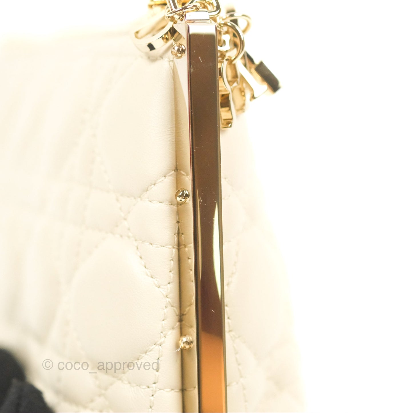 Dior Club Bag Dusty Ivory Cannage Lambskin