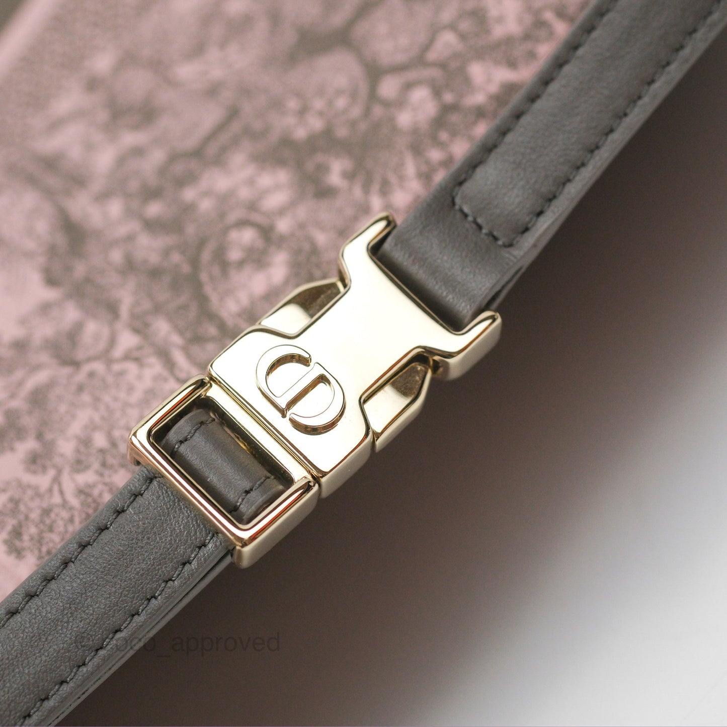Dior Medium DiorTravel Nomad Pouch Pink Grey Toile de Jouy Reverse Technical Fabric
