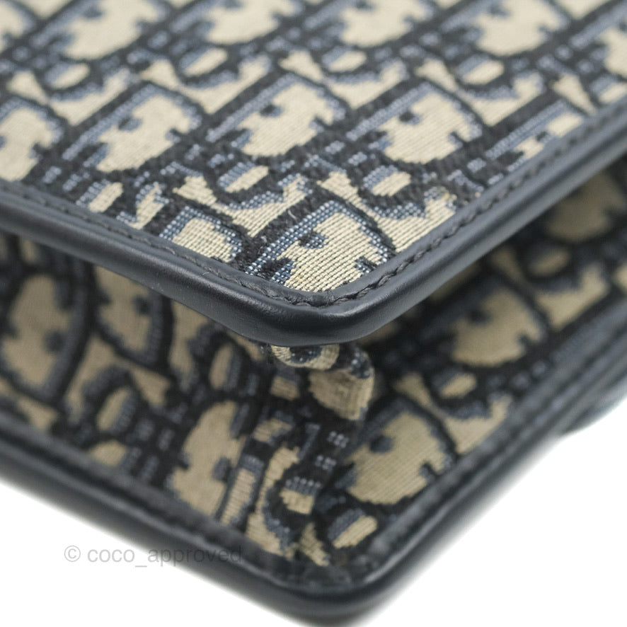 Dior 30 Montaigne Bag Blue Dior Oblique Jacquard