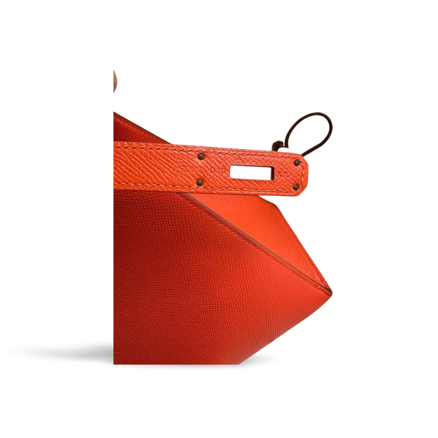 Hermes Orange Kelly 32 Sellier Bag in Epsom Leather with Gold Hardware