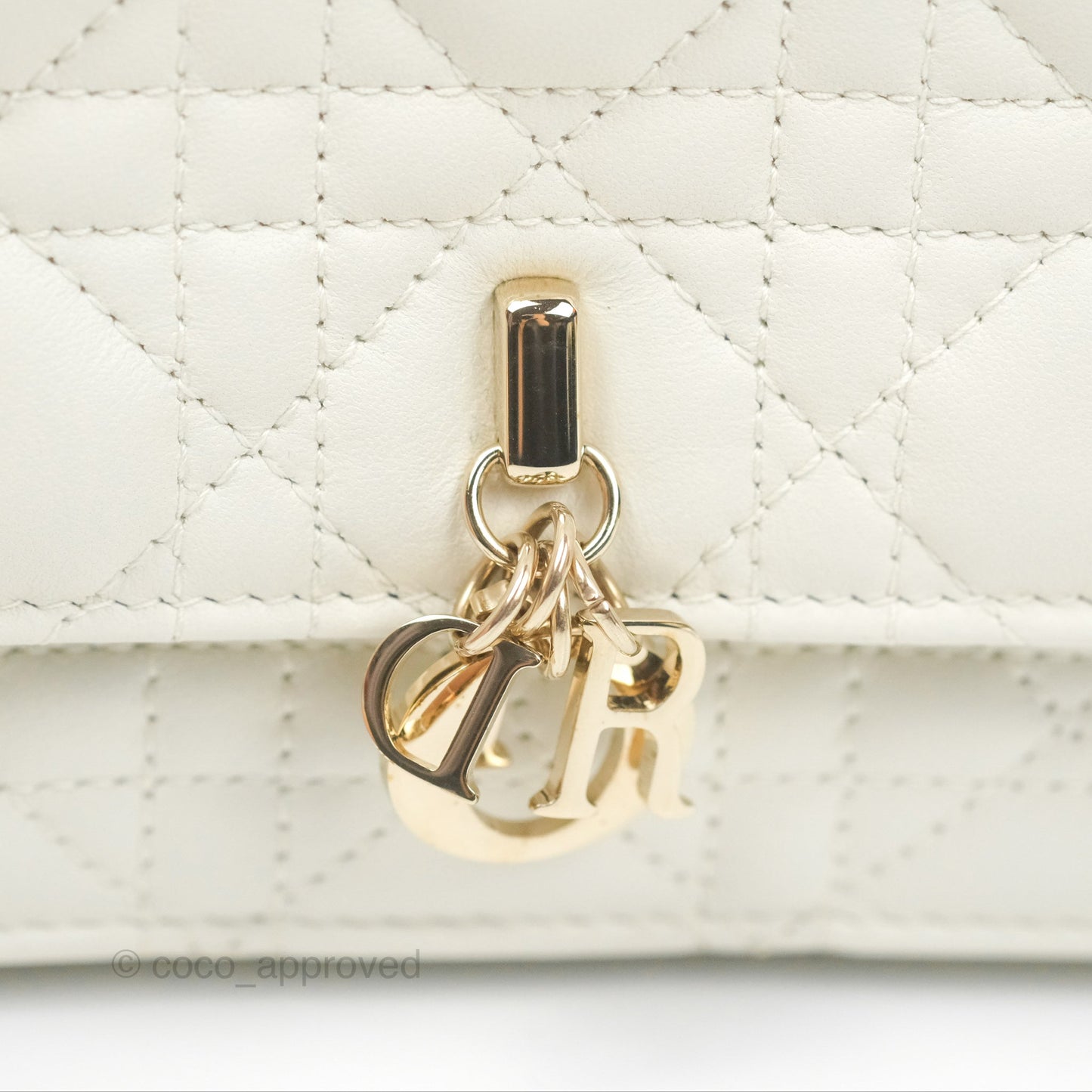 Dior Miss Dior Mini Bag White Cannage Lambskin