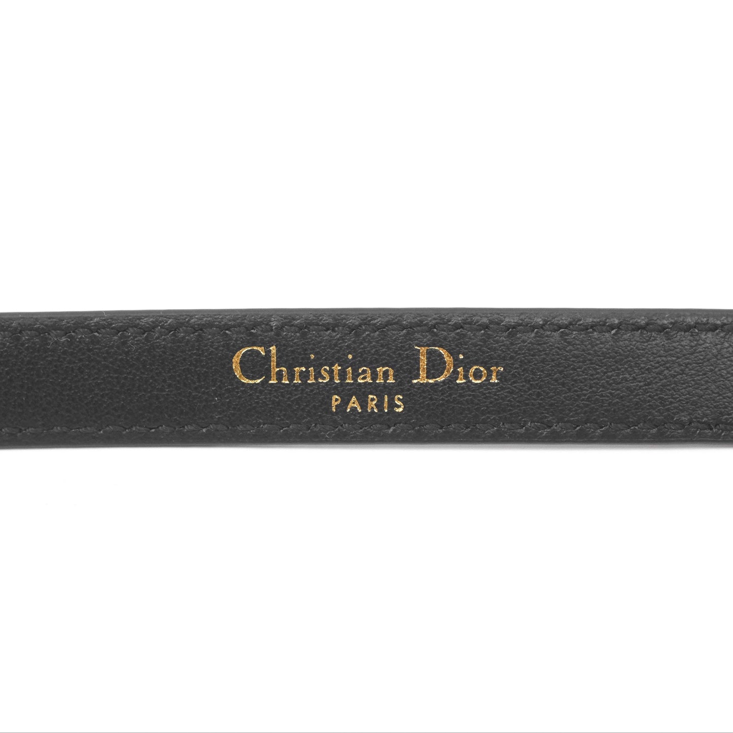 Christian Dior Dior-ID Belt Black Smooth Calfskin Size 80