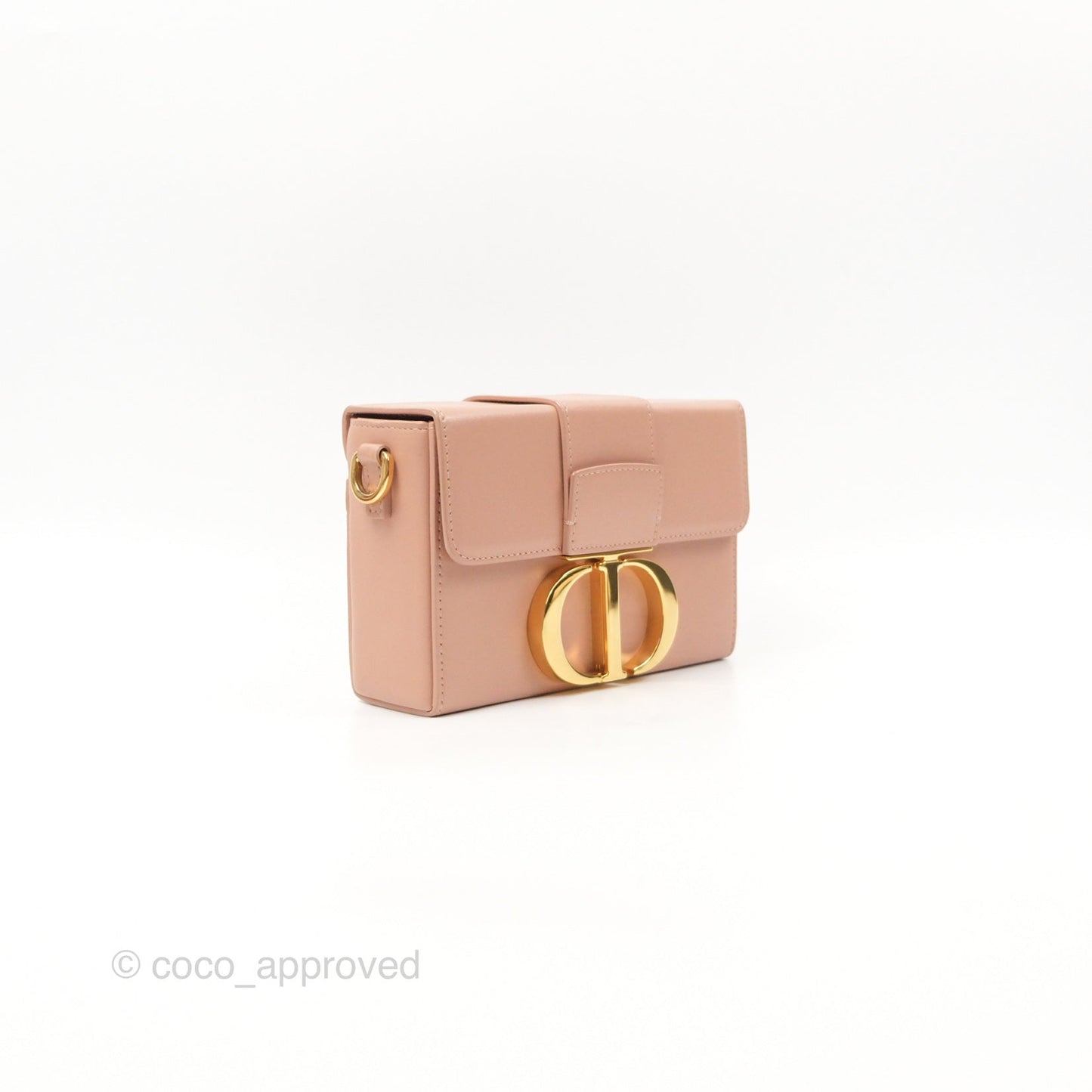 Christian Dior 30 Montaigne Beige Calfskin Box Bag