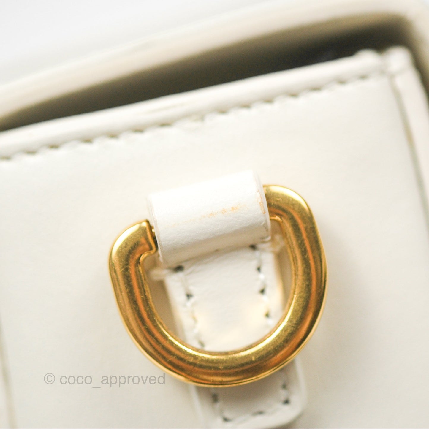 Christian Dior 30 Montaigne Box Bag White Calfskin