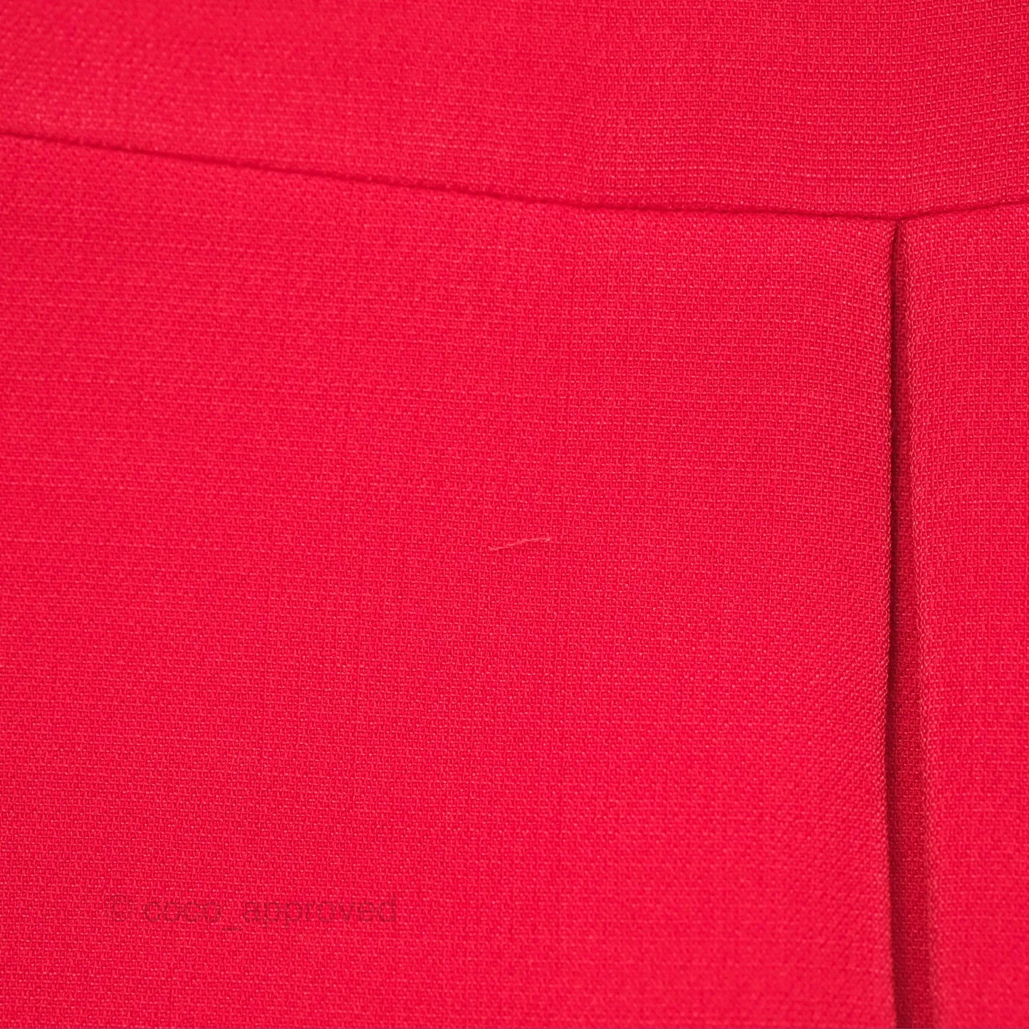Christian Dior Red Wool Silk Dress Size 34