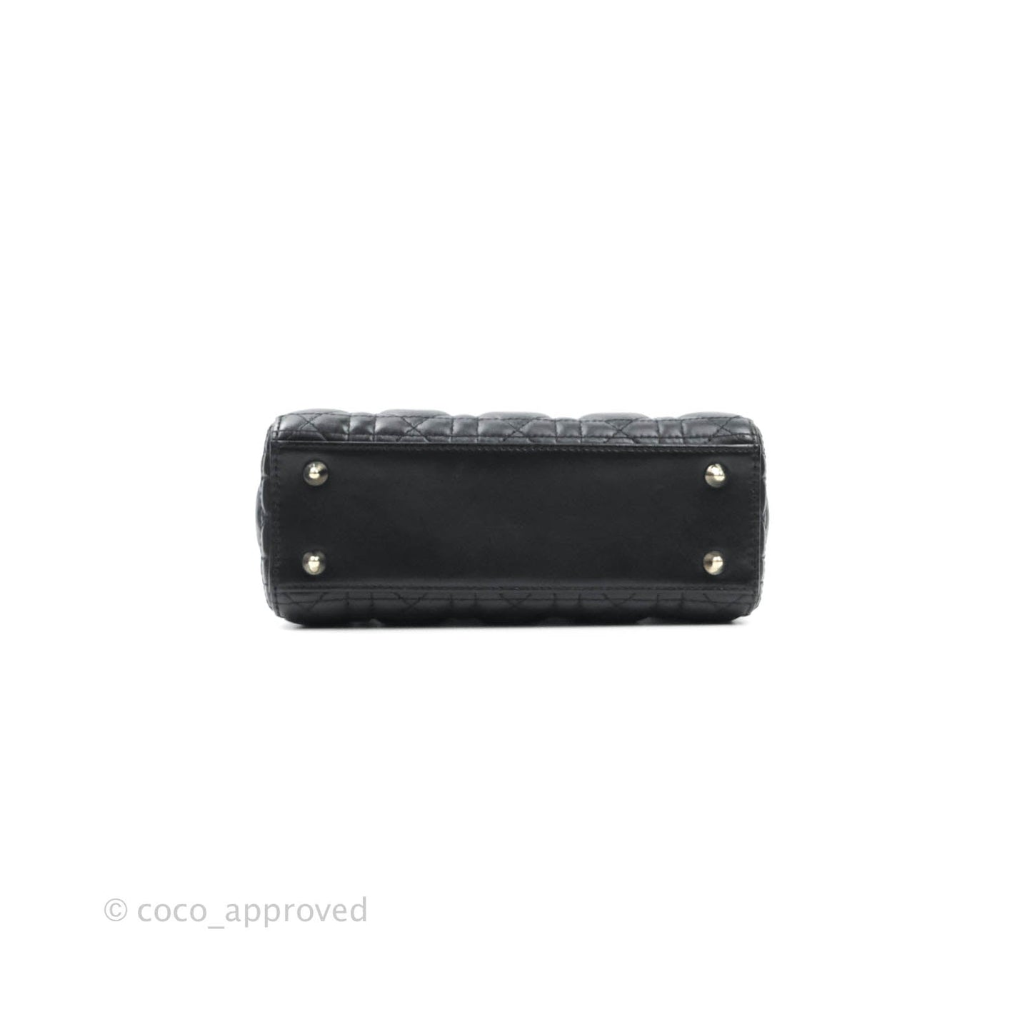 Christian Dior Lambskin My ABCDior Lady Dior Black Gold Hardware