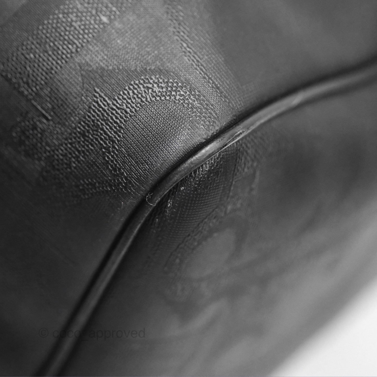 Dior Vintage Trotter Boston Duffle Bag Oblique Black