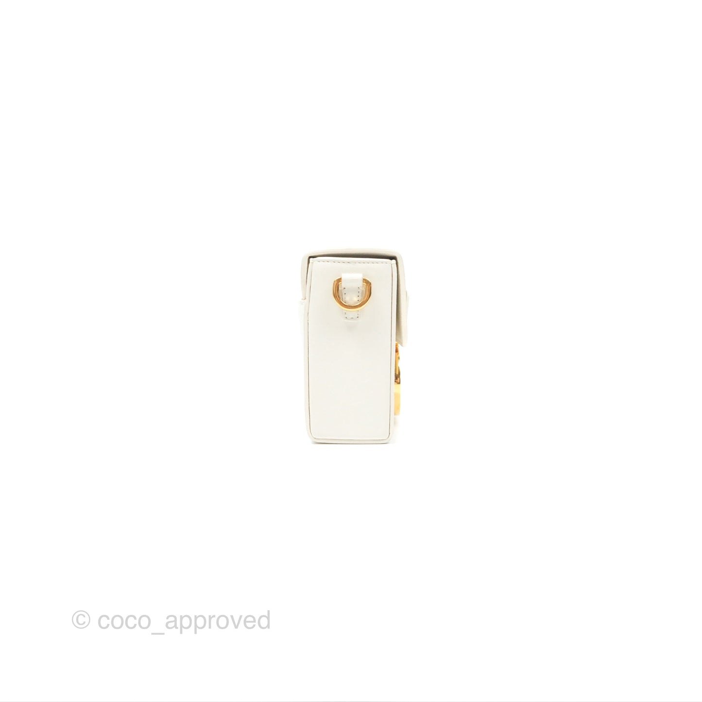 Christian Dior 30 Montaigne Box Bag White Calfskin