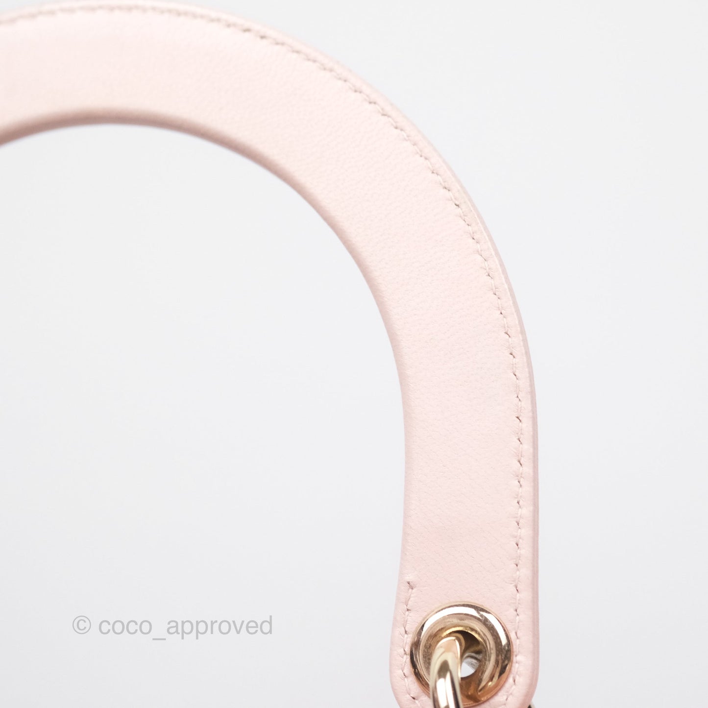 Christian Dior Medium Lady Dior Pink Lambskin Gold Hardware