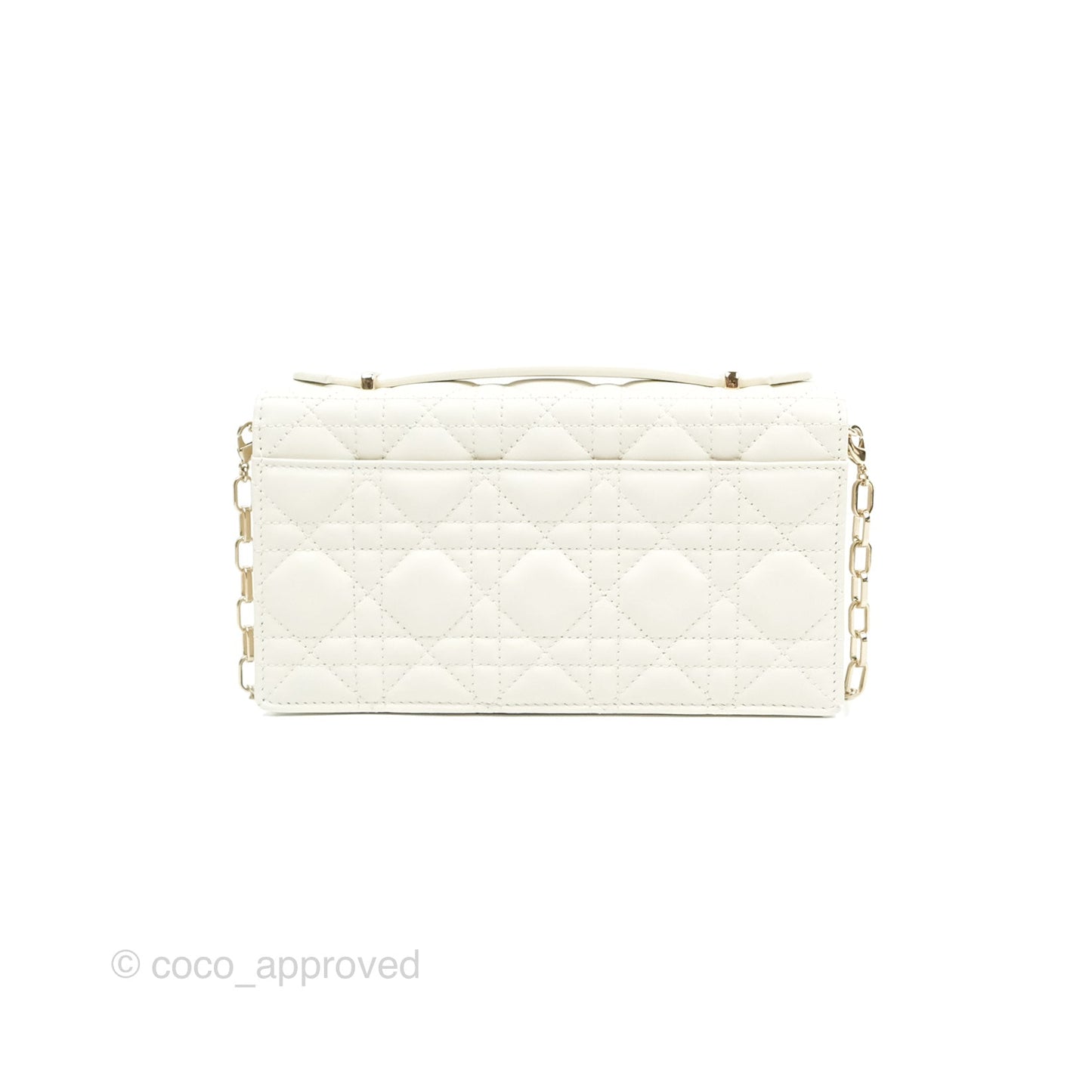 Dior Miss Dior Mini Bag White Cannage Lambskin