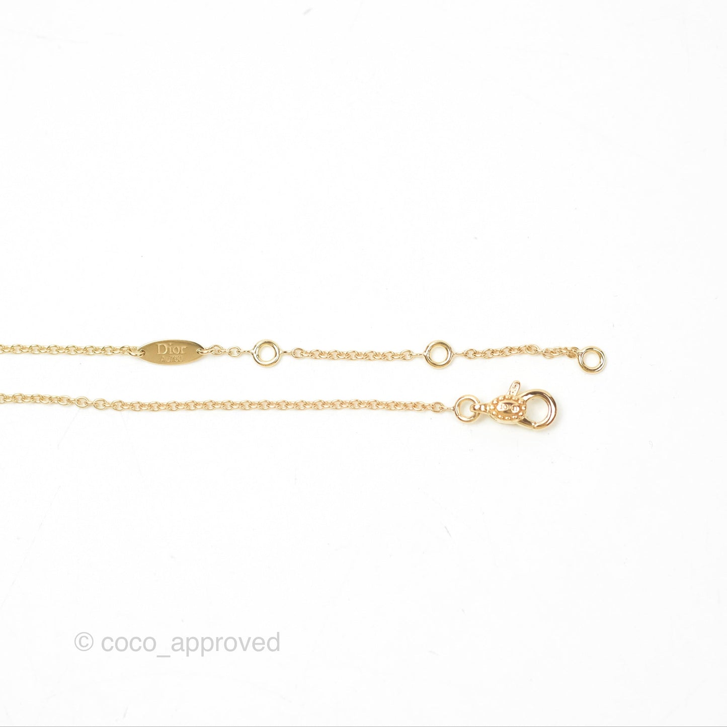 Dior Rose des Vents Necklace Yellow Gold Diamond Mother-of-Pearl
