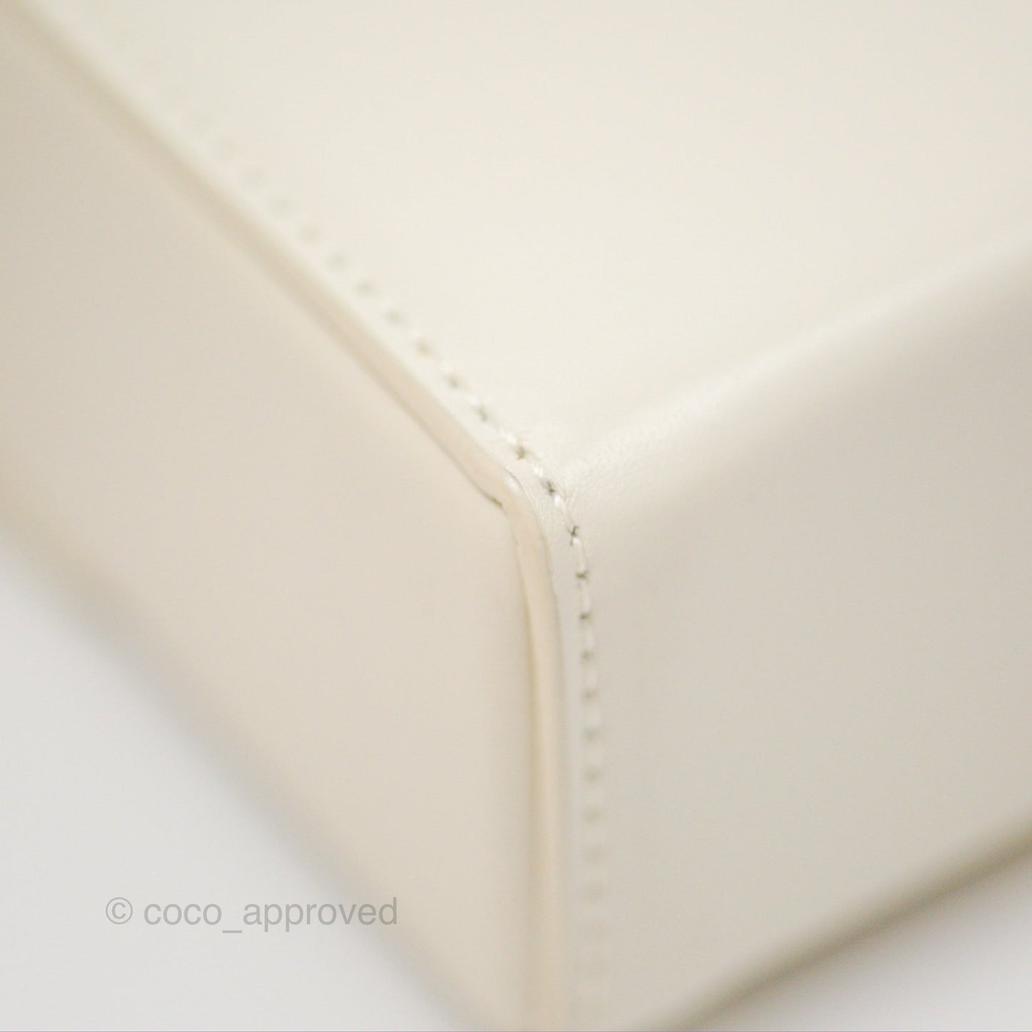 Christian Dior 30 Montaigne Box Bag White Calfskin