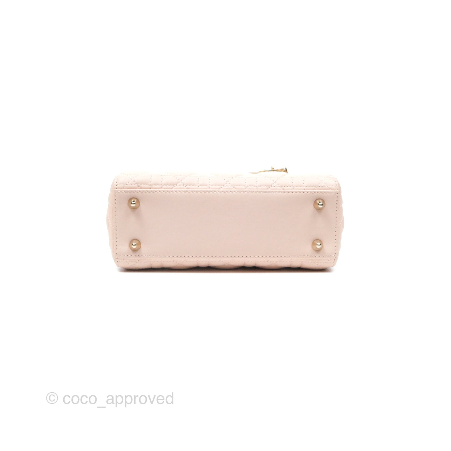 Christian Dior My ABCDior Lady Dior Pale Pink Cannage Lambskin Gold Hardware