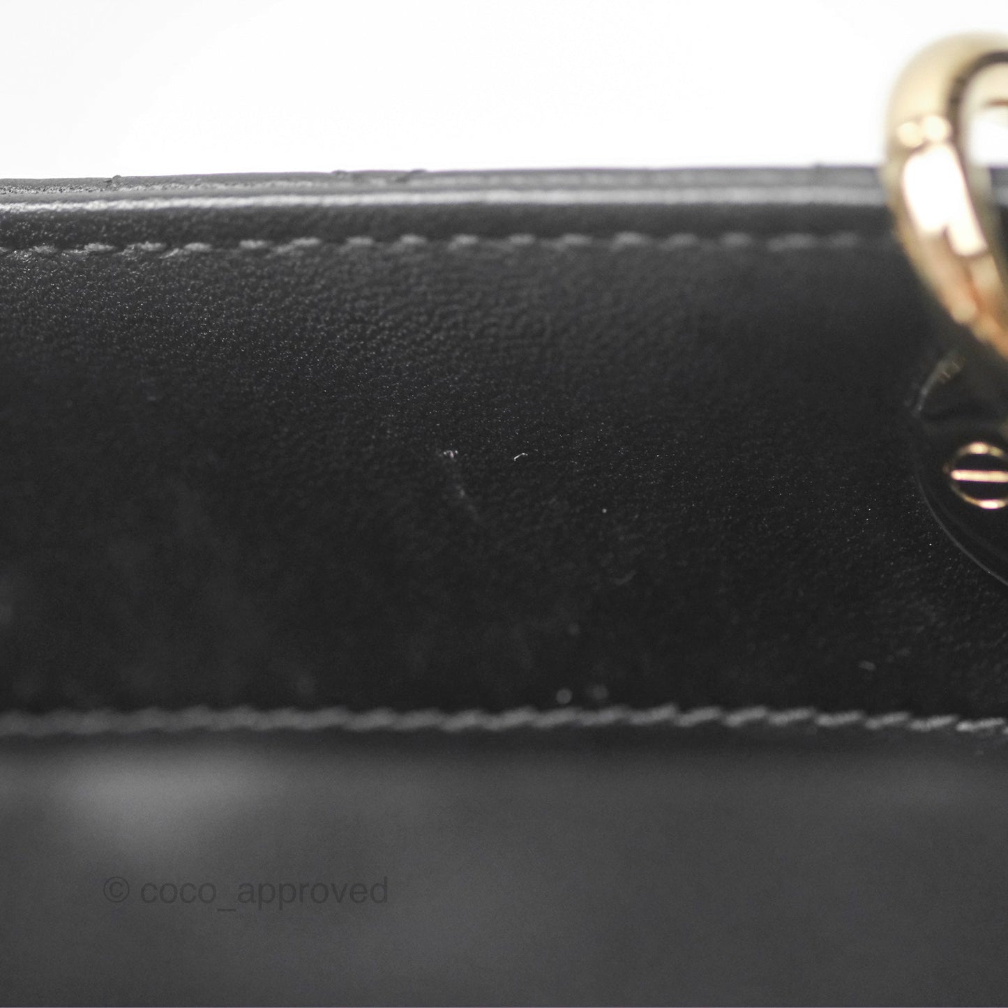 Dior Small Lady D-Joy Bag Black Lambskin Cannage Gold Hardware