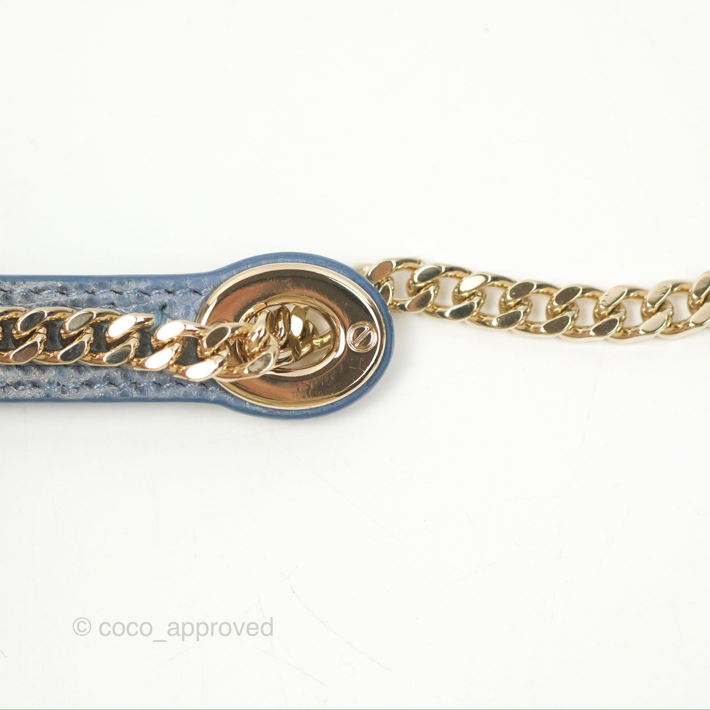 Christian Dior Mini Lady Dior Ombre Blue Lizard Gold Hardware