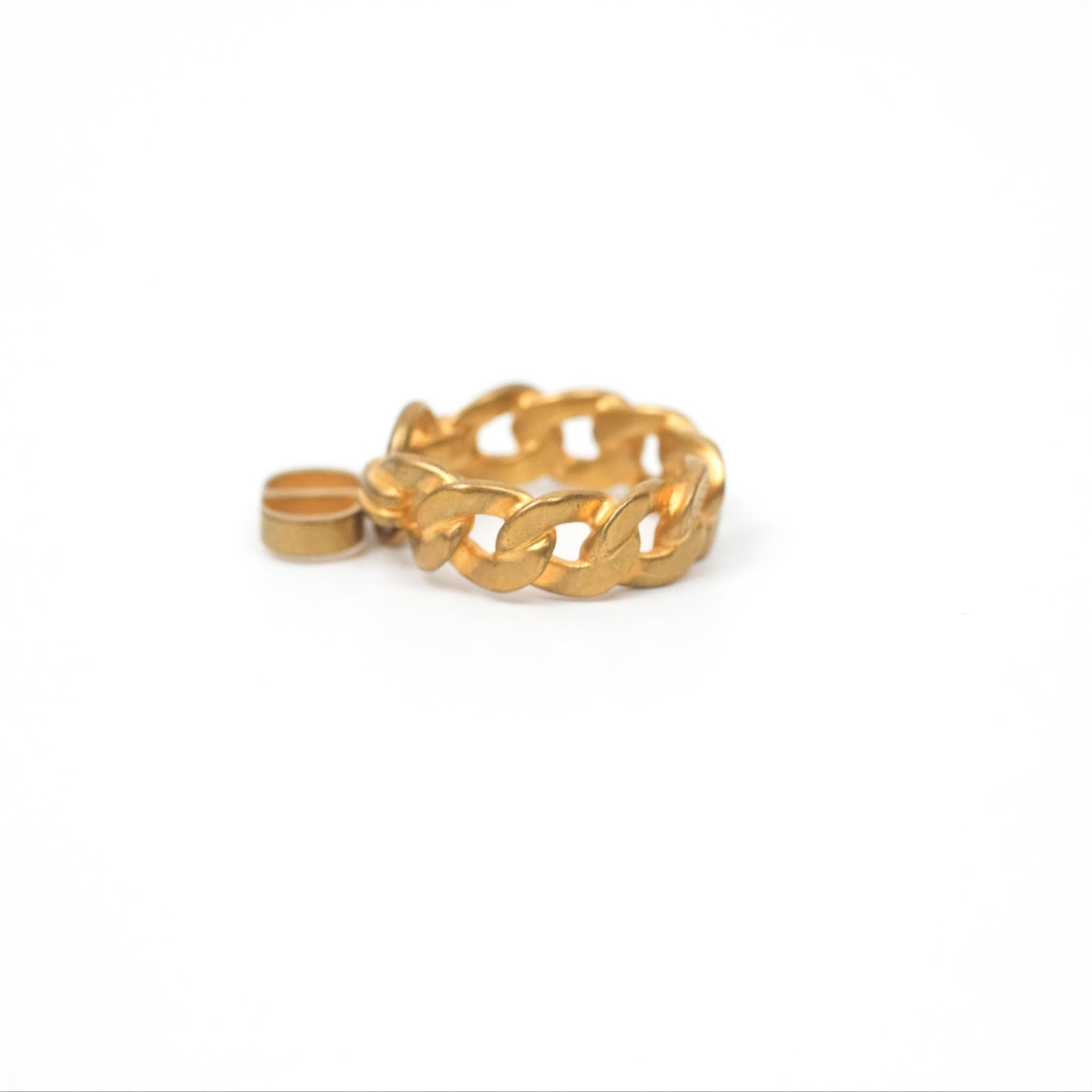 Christian Dior Chain Drop CD Logo Ring Size M
