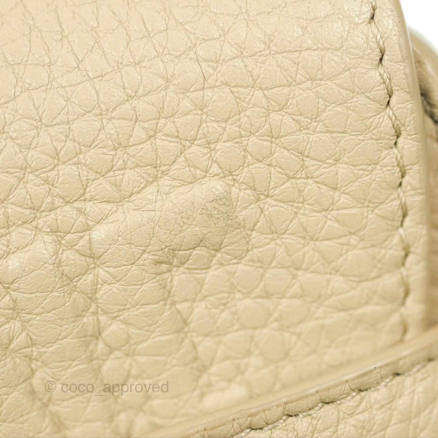 Christian Dior Medium Bobby Flap Beige Grained Calfskin