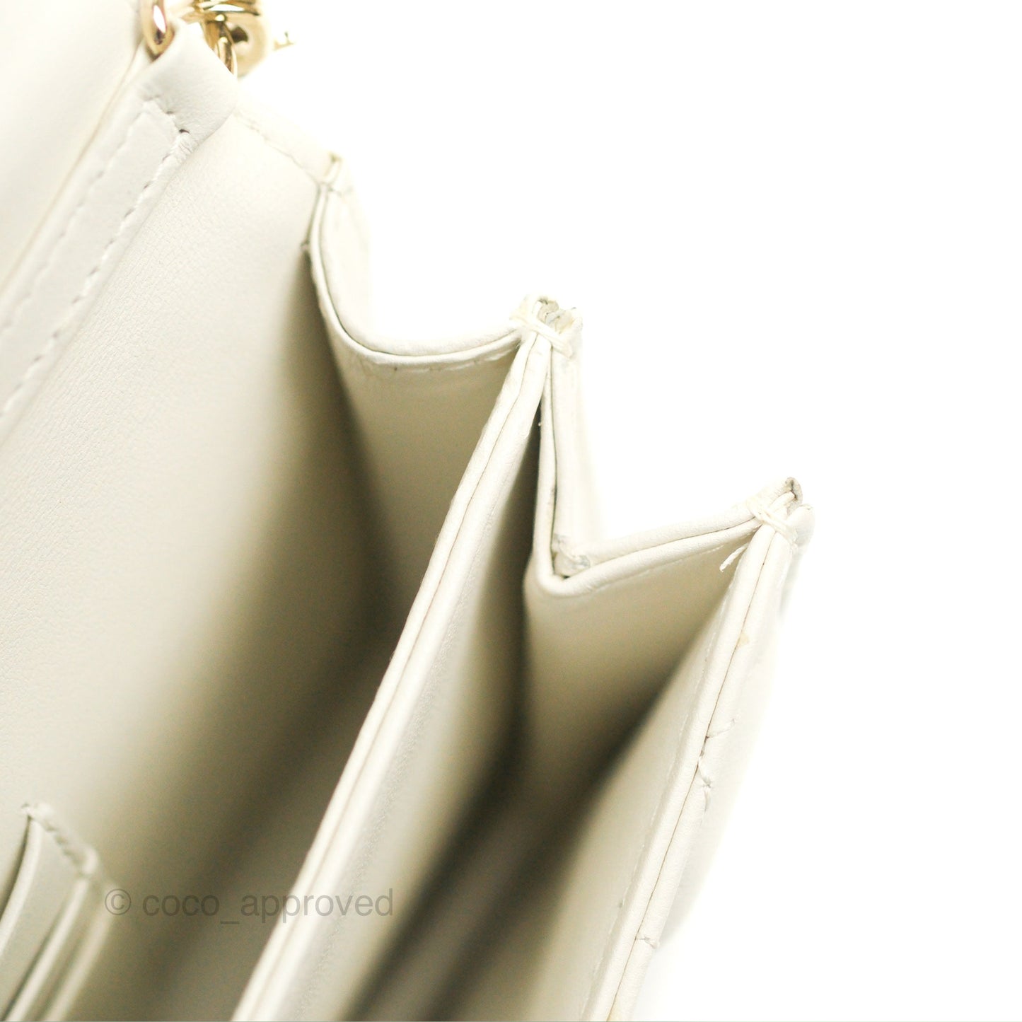 Dior Miss Dior Mini Bag Ivory White Cannage Lambskin