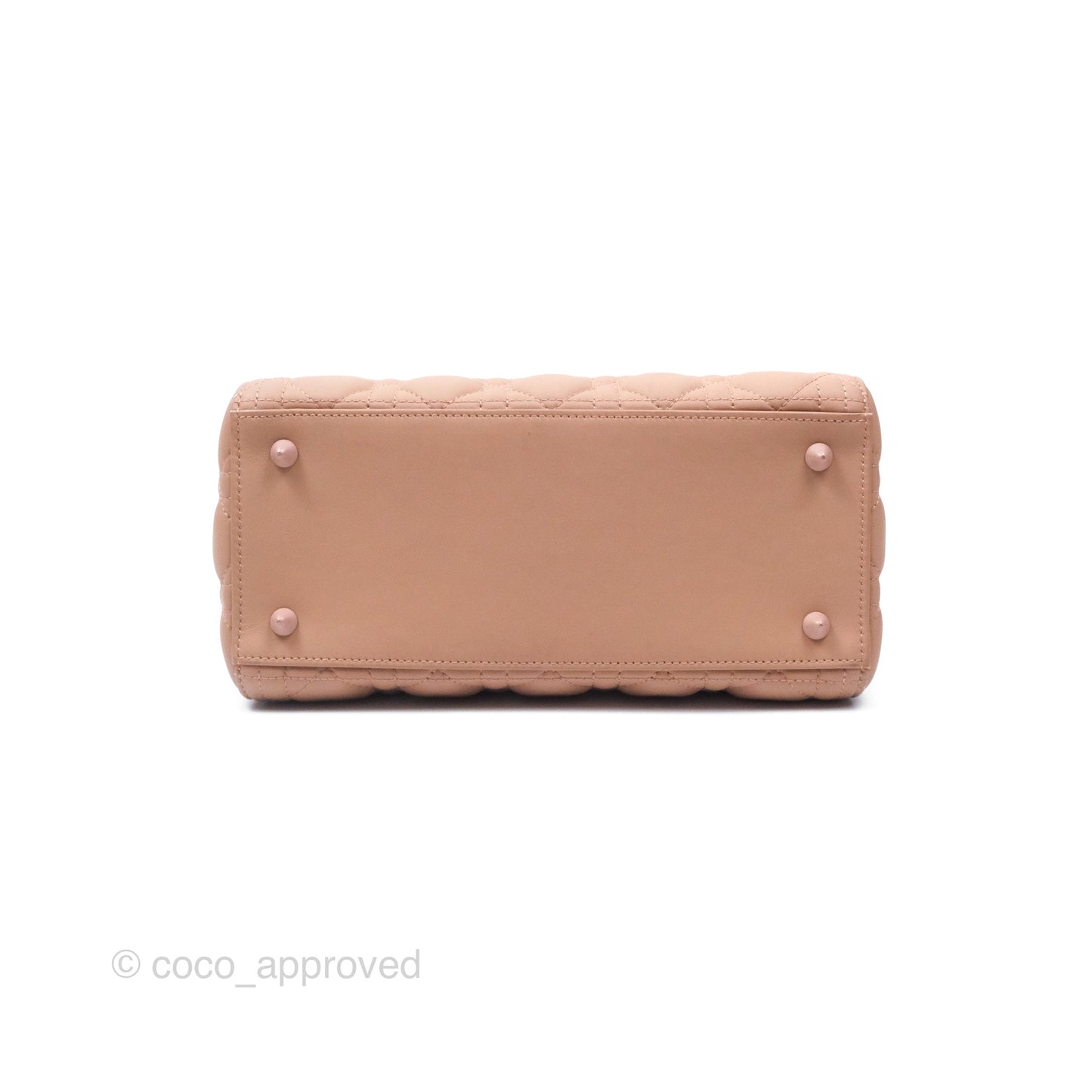 Christian Dior Medium Lady Dior Blush Ultramatte Cannage Calfskin
