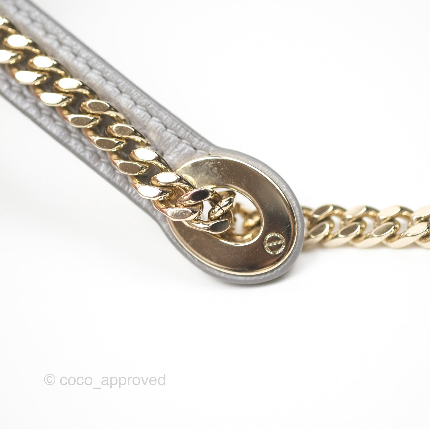 Christian Dior Lambskin Cannage Mini Lady Dior Iridescent Grey Gold Hardware