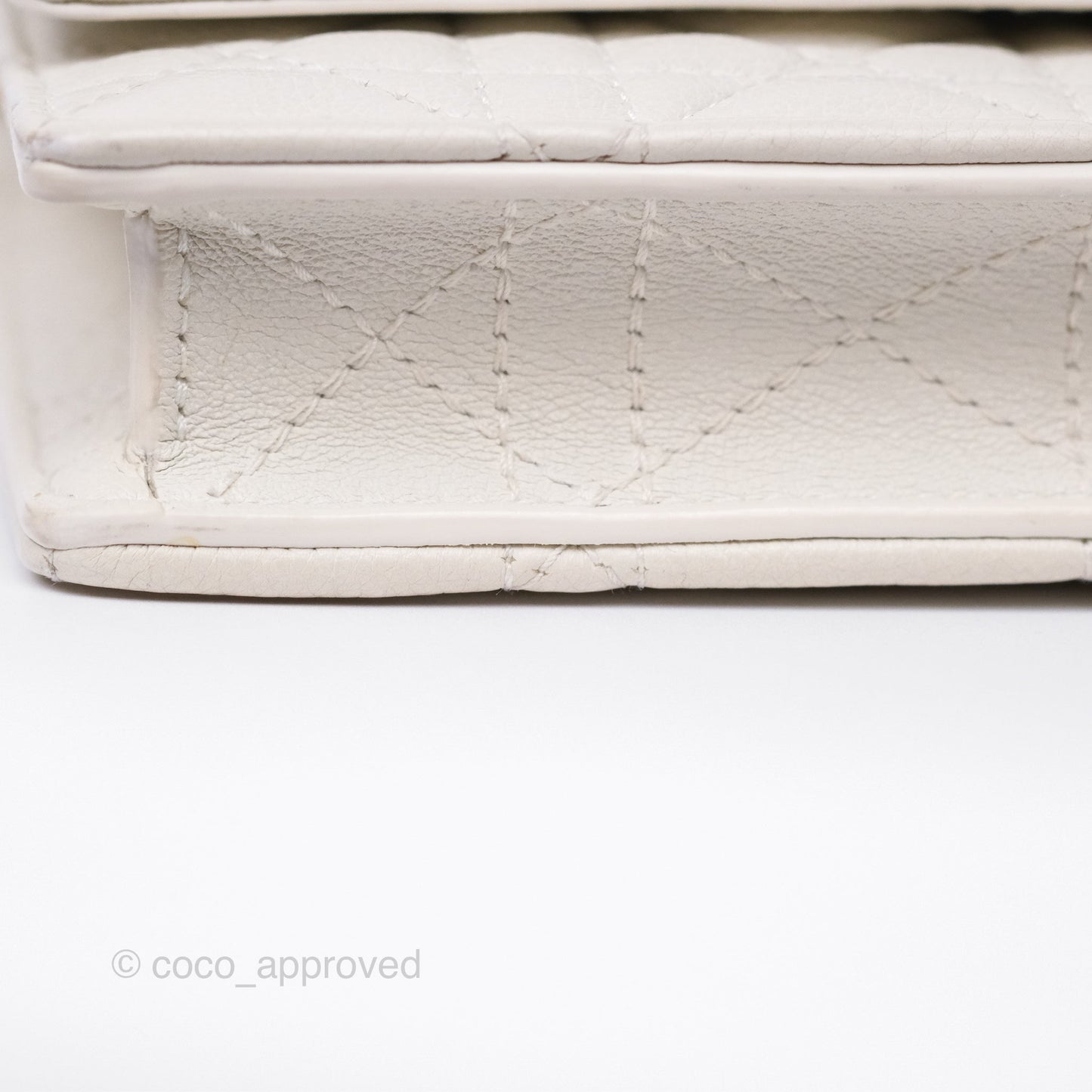 Dior Caro Pouch With Chain Latte Supple Cannage Calfskin