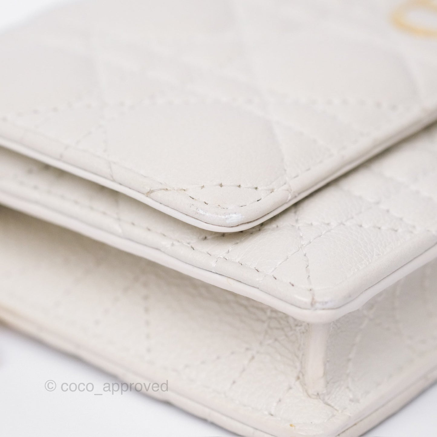 Dior Caro Pouch With Chain Latte Supple Cannage Calfskin