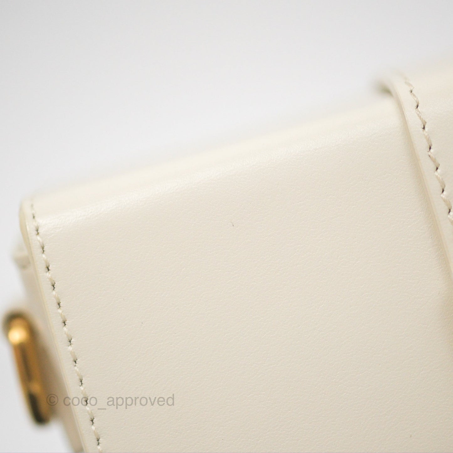Christian Dior 30 Montaigne Box Bag White Calfskin