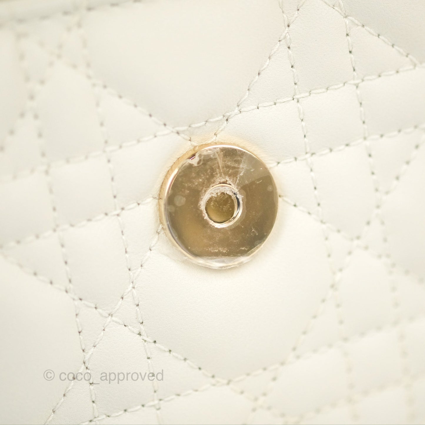 Dior Miss Dior Mini Bag Ivory White Cannage Lambskin