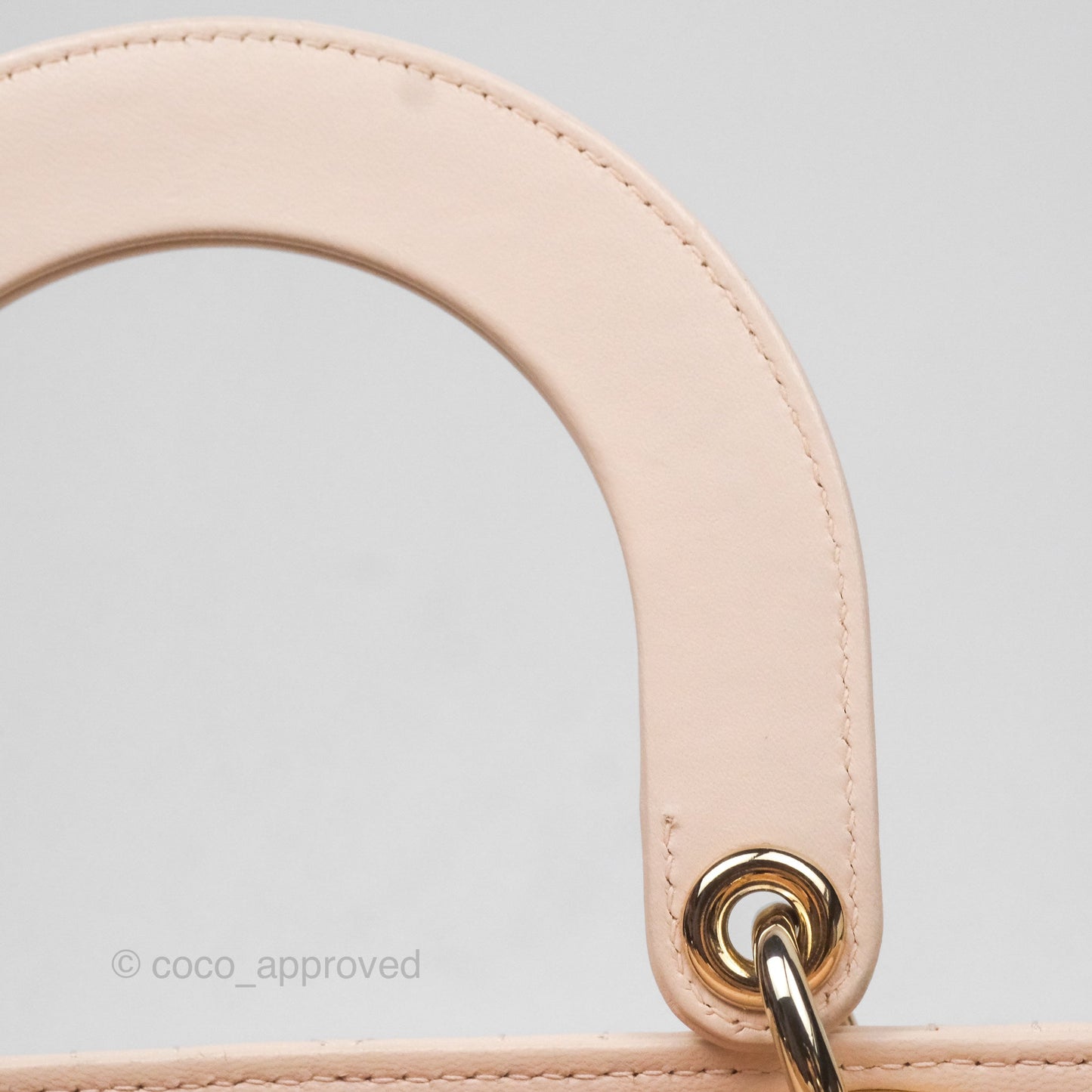 Christian Dior Lambskin My ABCDior Lady Dior Pink Gold Hardware