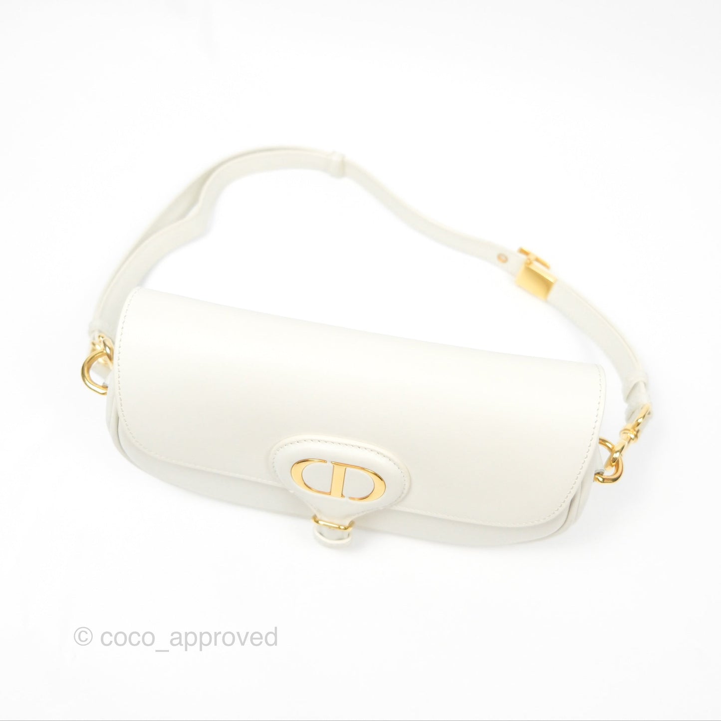 Christian Dior Bobby East-West Bag Calfskin White