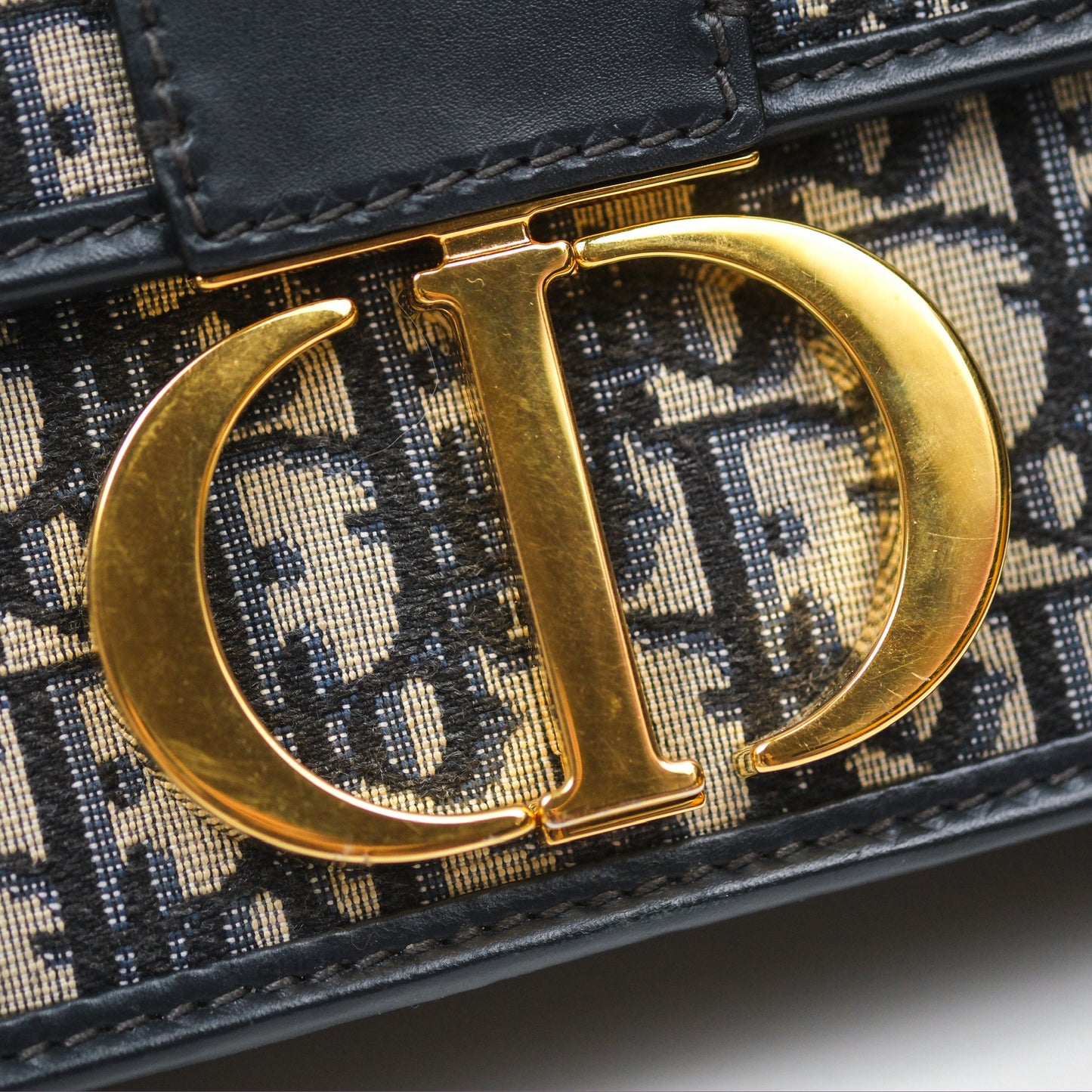 Dior 30 Montaigne Bag Blue Dior Oblique Jacquard