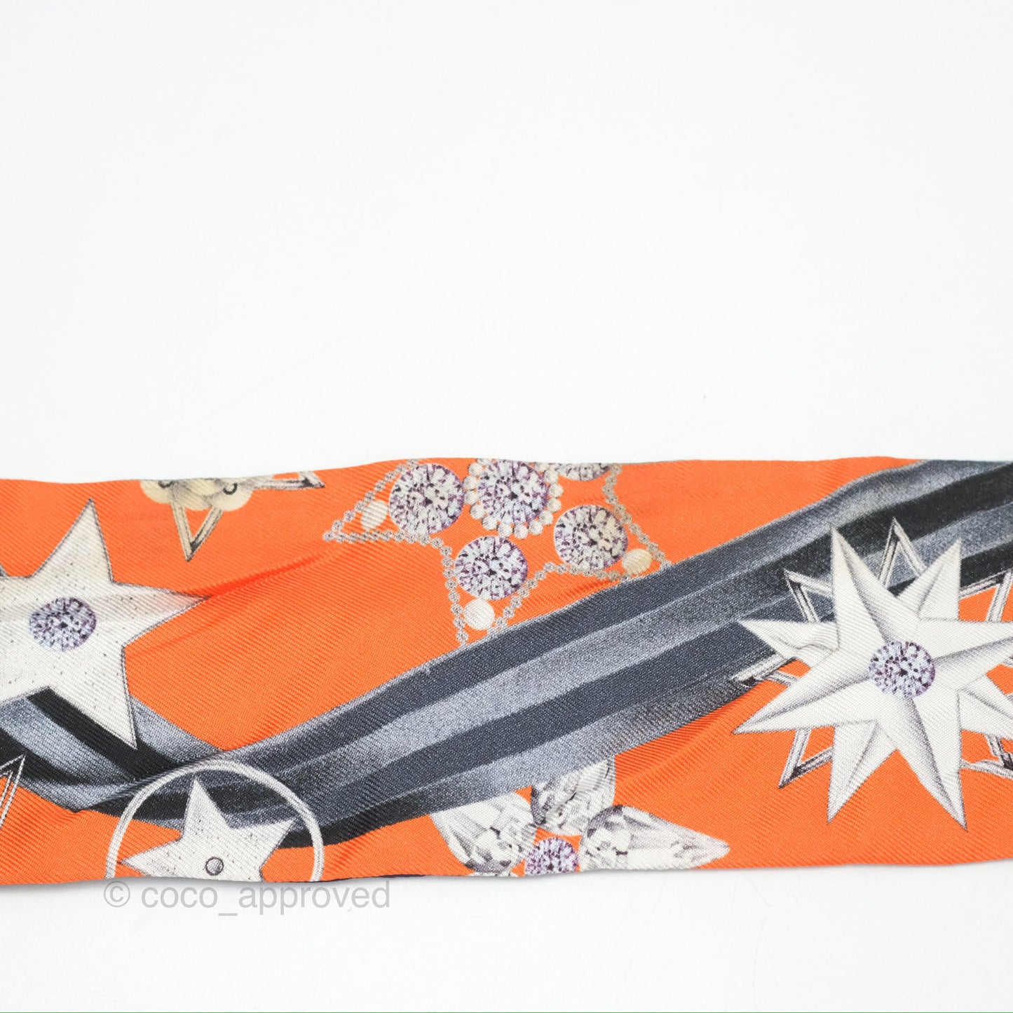 Dior ABCDior Silk Mitzah Scarf Letter S