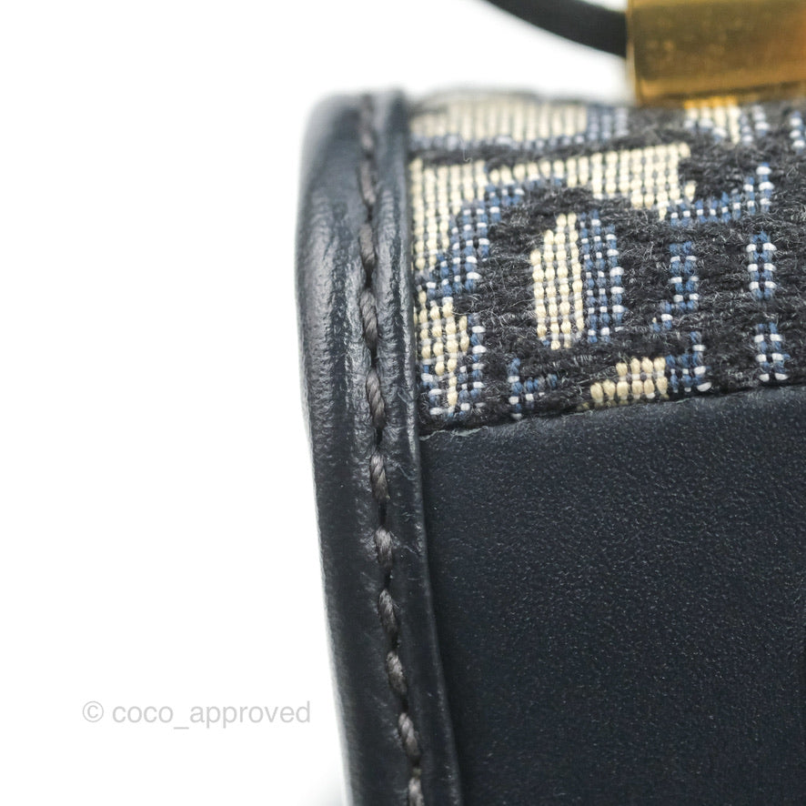 Dior 30 Montaigne Bag Blue Dior Oblique Jacquard
