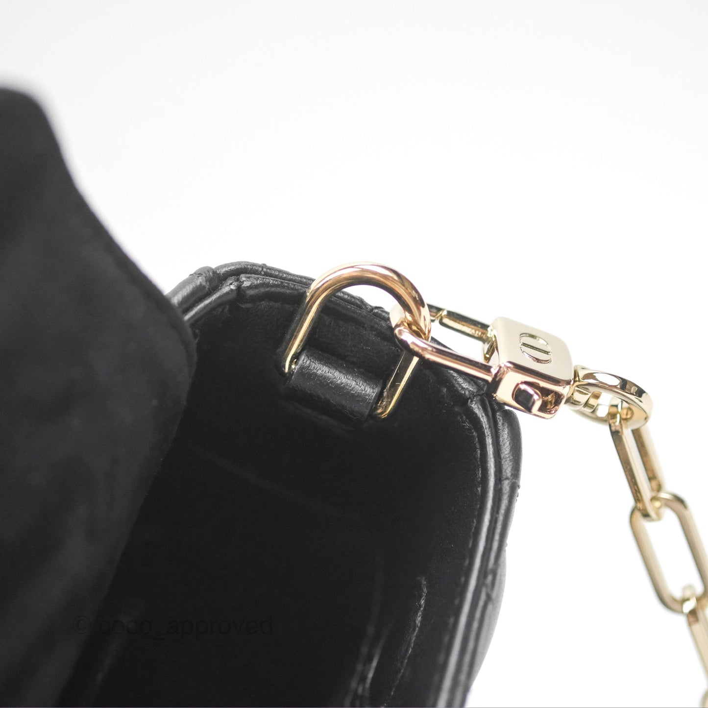 Dior Small Lady D-Joy Bag Black Lambskin Cannage Gold Hardware