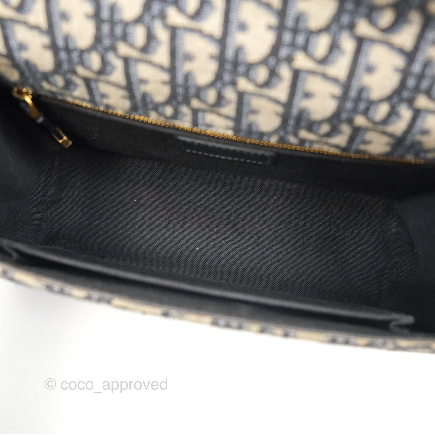 Christian Dior 30 Montaigne with Chain Blue Dior Oblique Jacquard