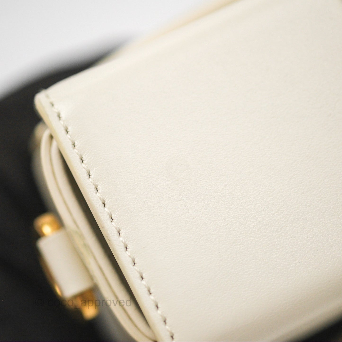 Christian Dior 30 Montaigne Box Bag White Calfskin
