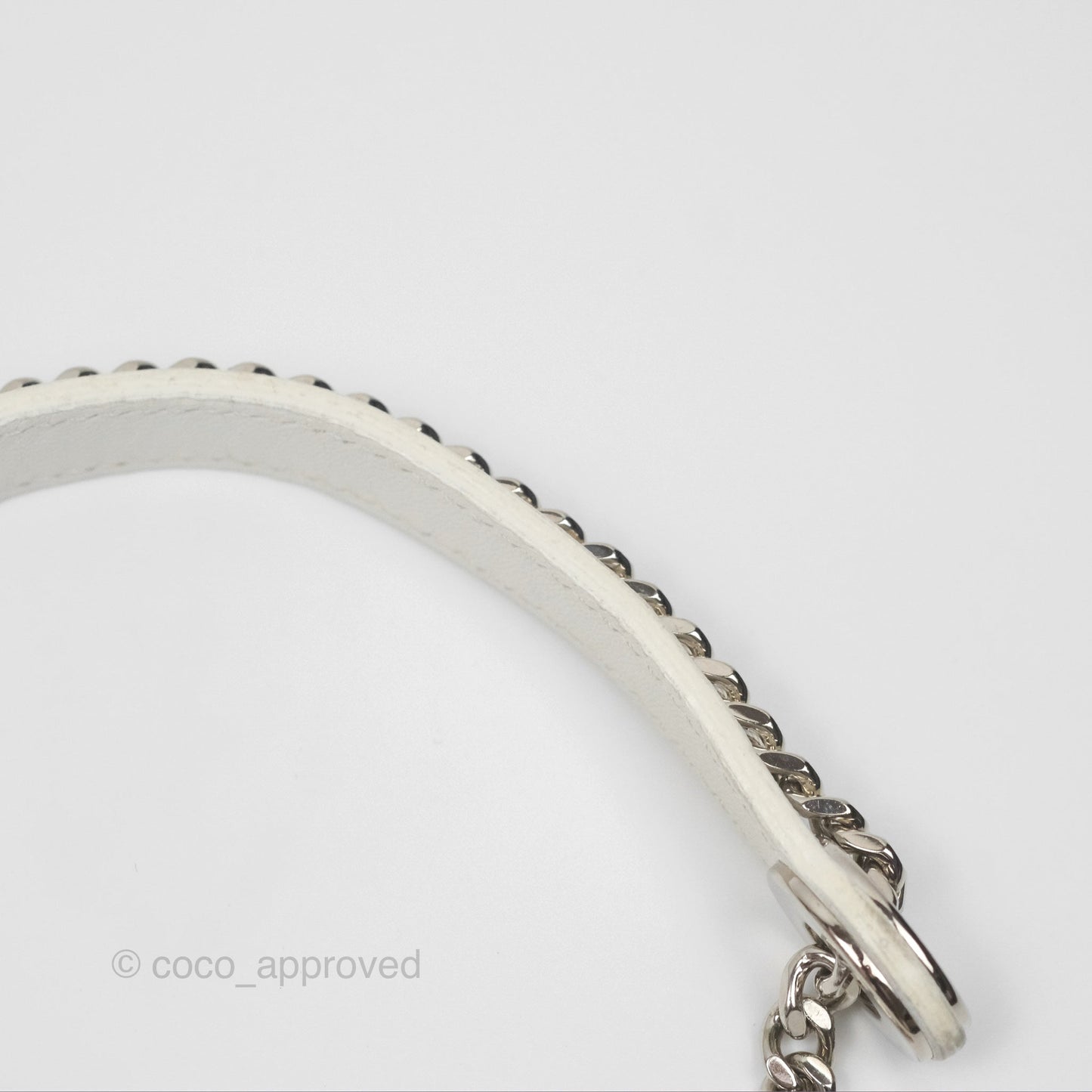 Christian Dior Cannage Mini Lady Dior White Silver Hardware
