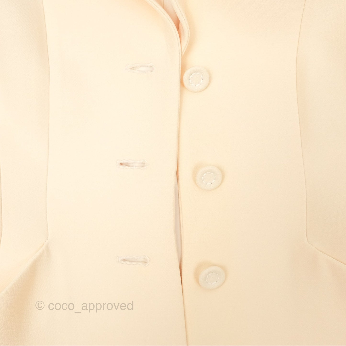 Christian Dior 30 Montaigne Blazer Bar Jacket Light Beige Size 34