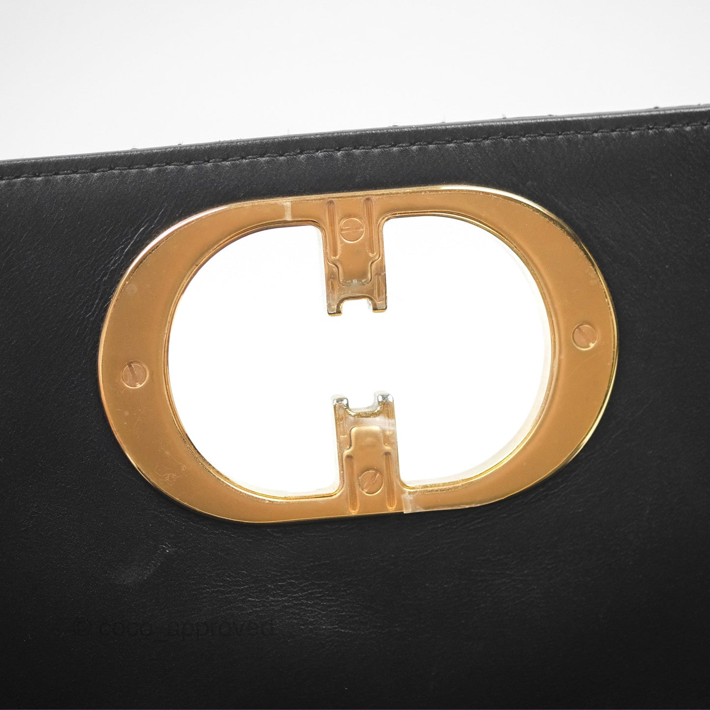 Christian Dior Small Caro Bag Black Supple Cannage Calfskin